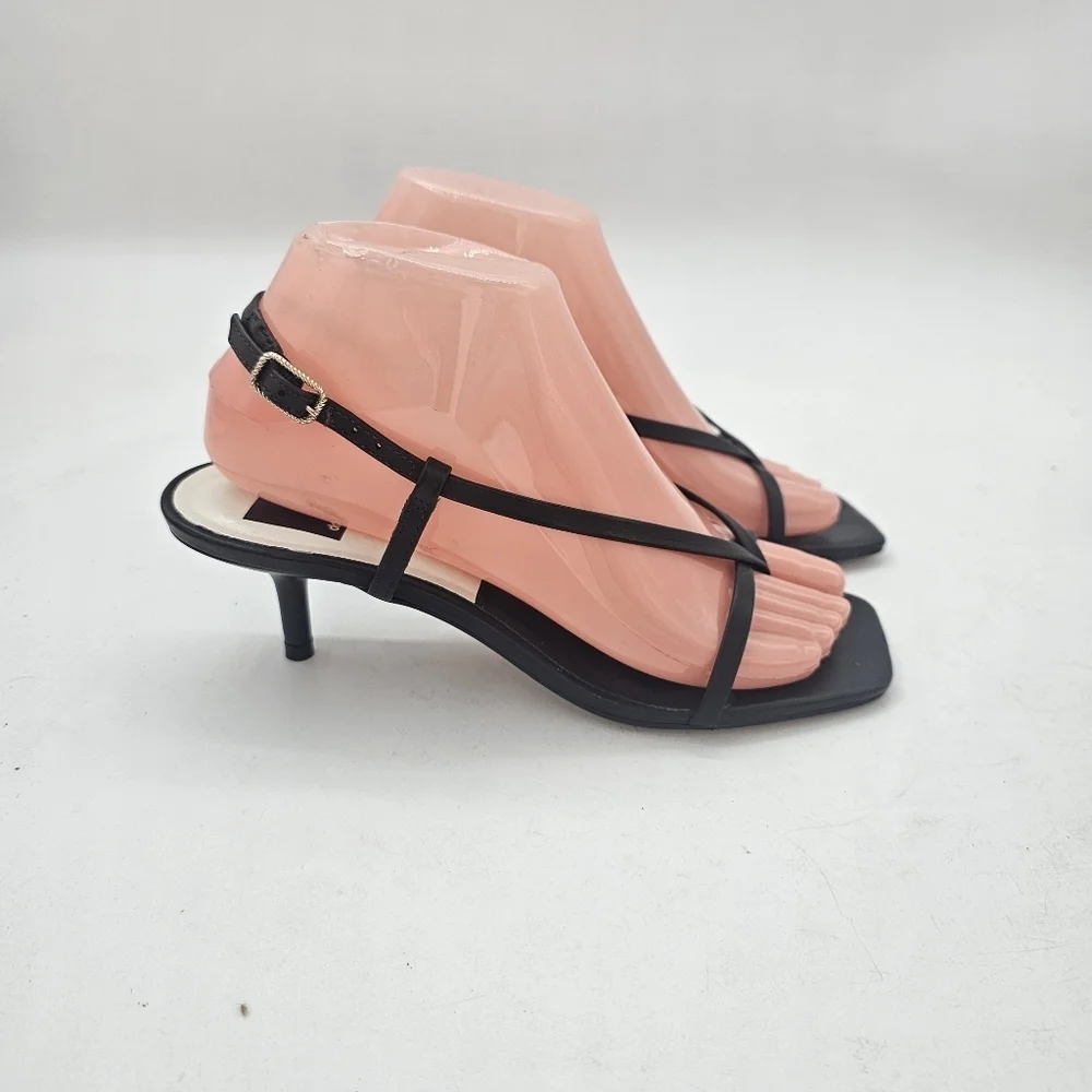 Dolce Vita Laury Black Strappy Sandals Made in Brazil Women’s Size 7.5